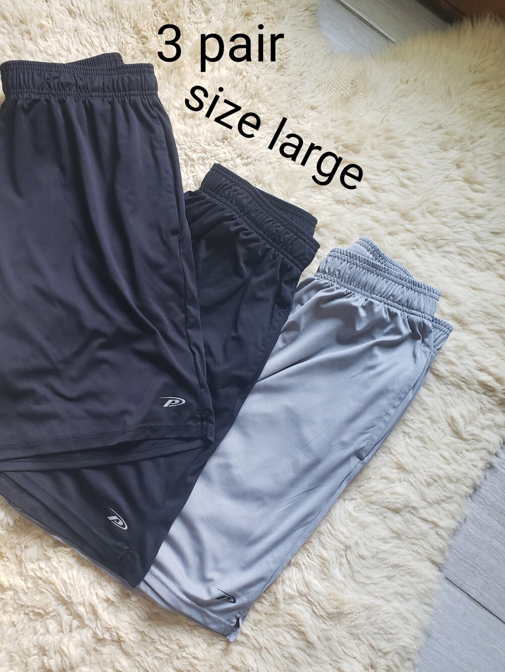 Pro Player Mens Athletic Shorts Bundle 3 Pack Size Large EUC